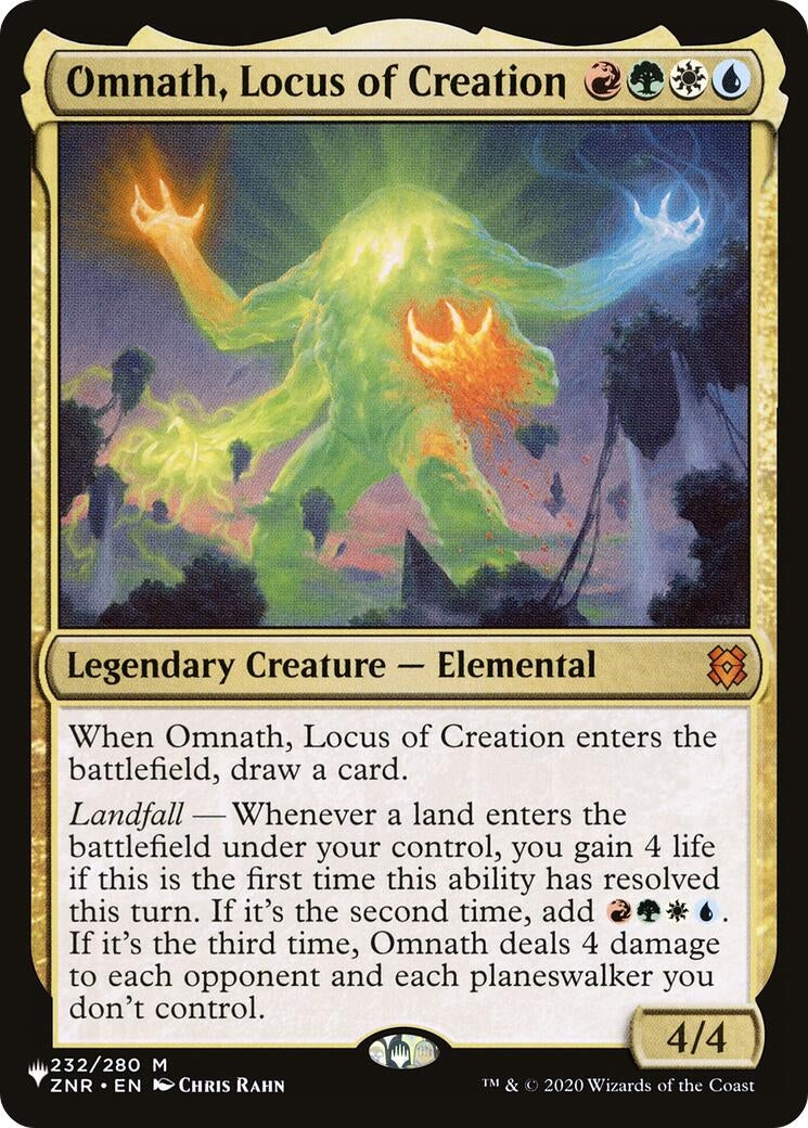 Image for Omnath, Locus of Creation (232) (LIST) - Magic: The Gathering