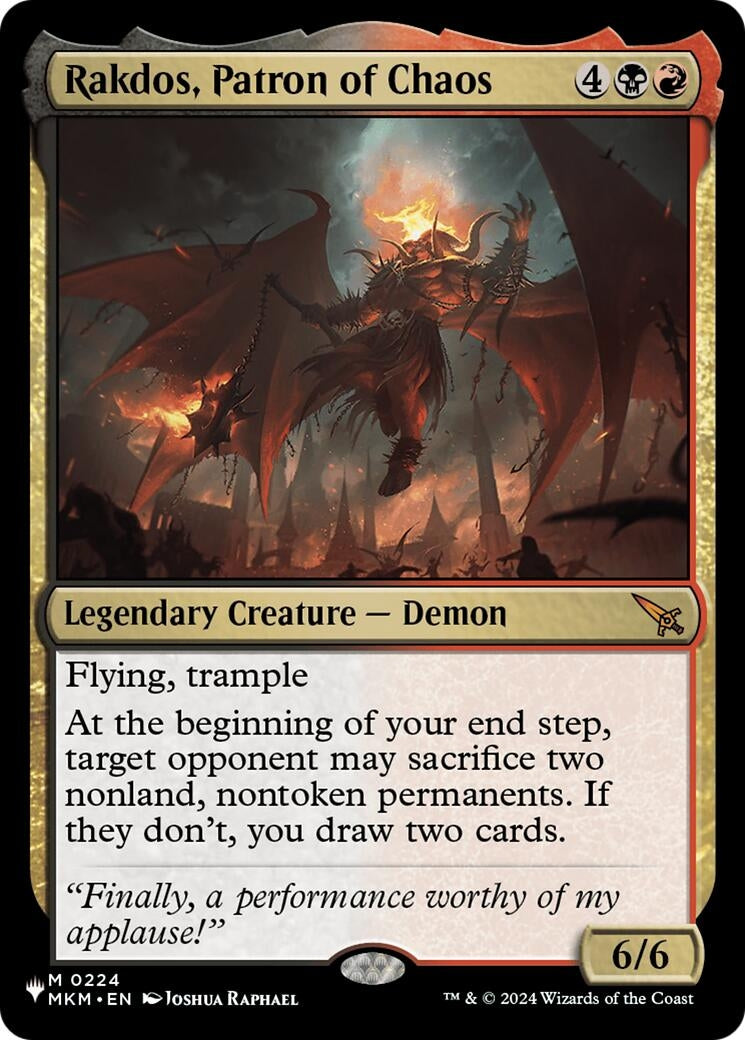 Image for Rakdos, Patron of Chaos (224) (LIST) - Magic: The Gathering
