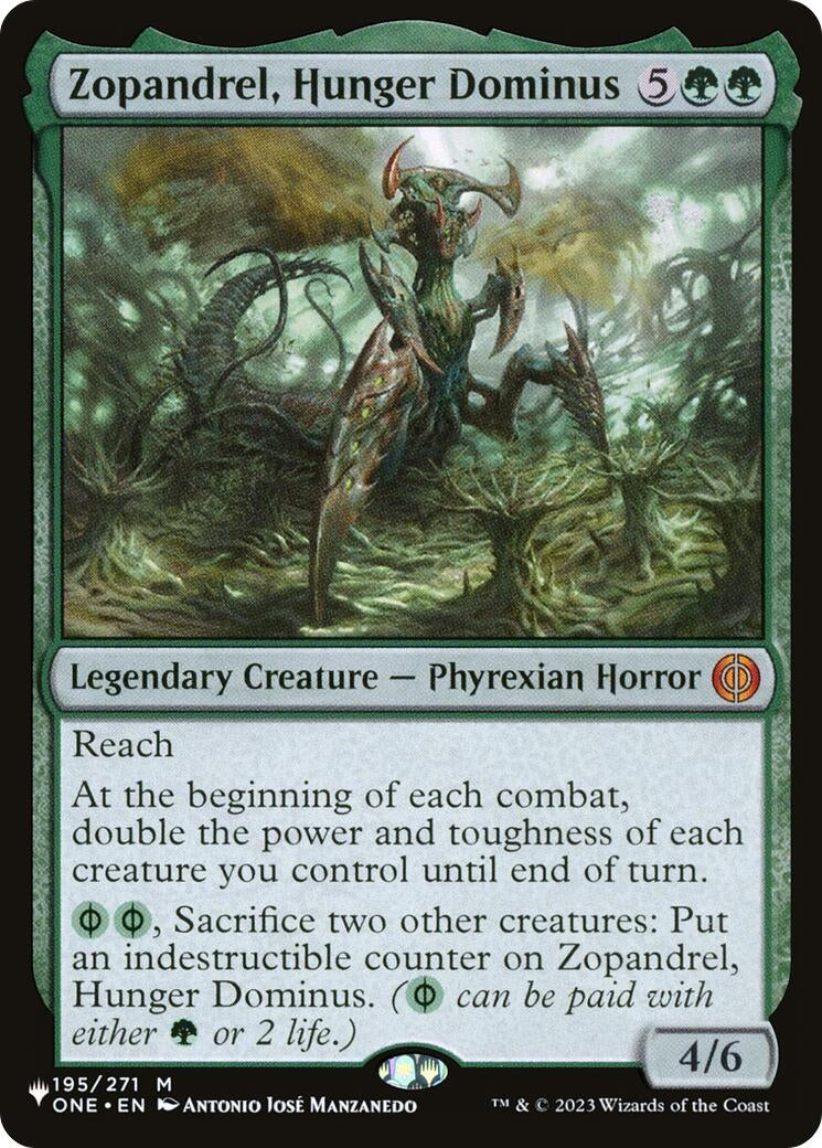 Image for Zopandrel, Hunger Dominus (195) (LIST) - Magic: The Gathering