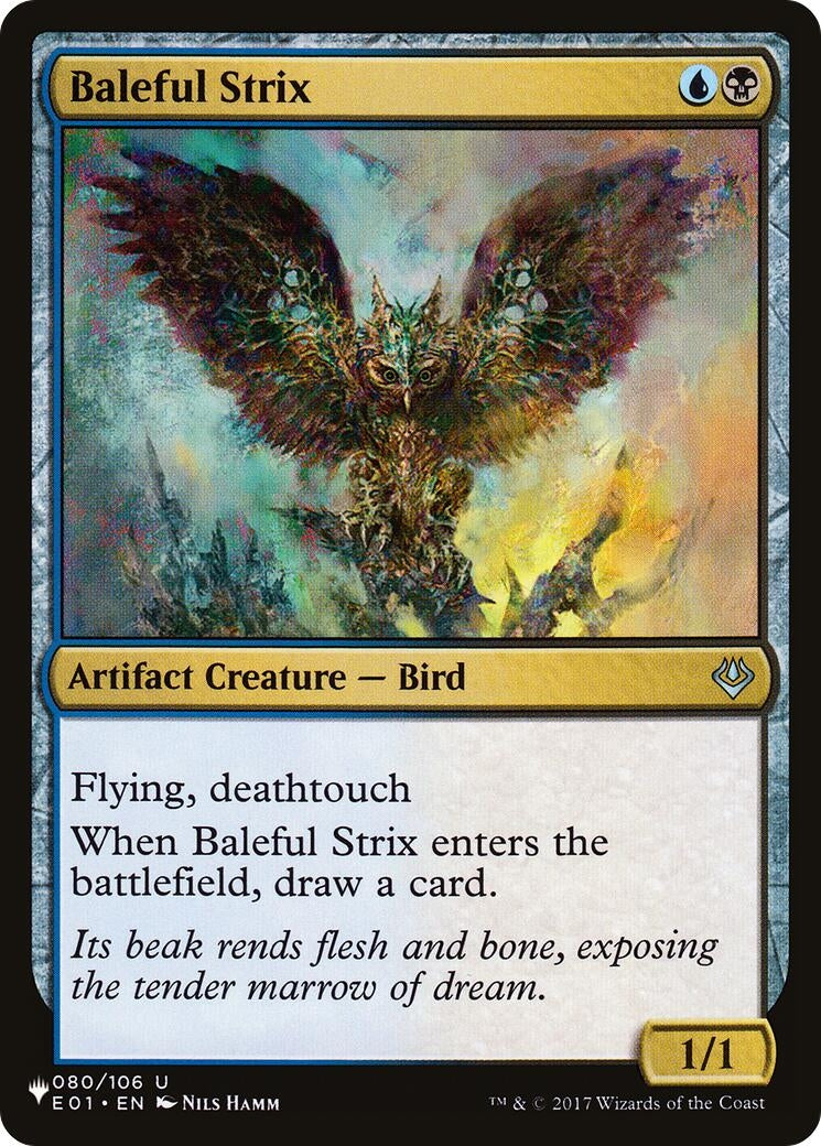 Image for Baleful Strix (E01) (80) (LIST) - Magic: The Gathering