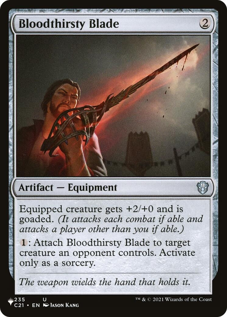 Image for Bloodthirsty Blade (235) (LIST) - Magic: The Gathering