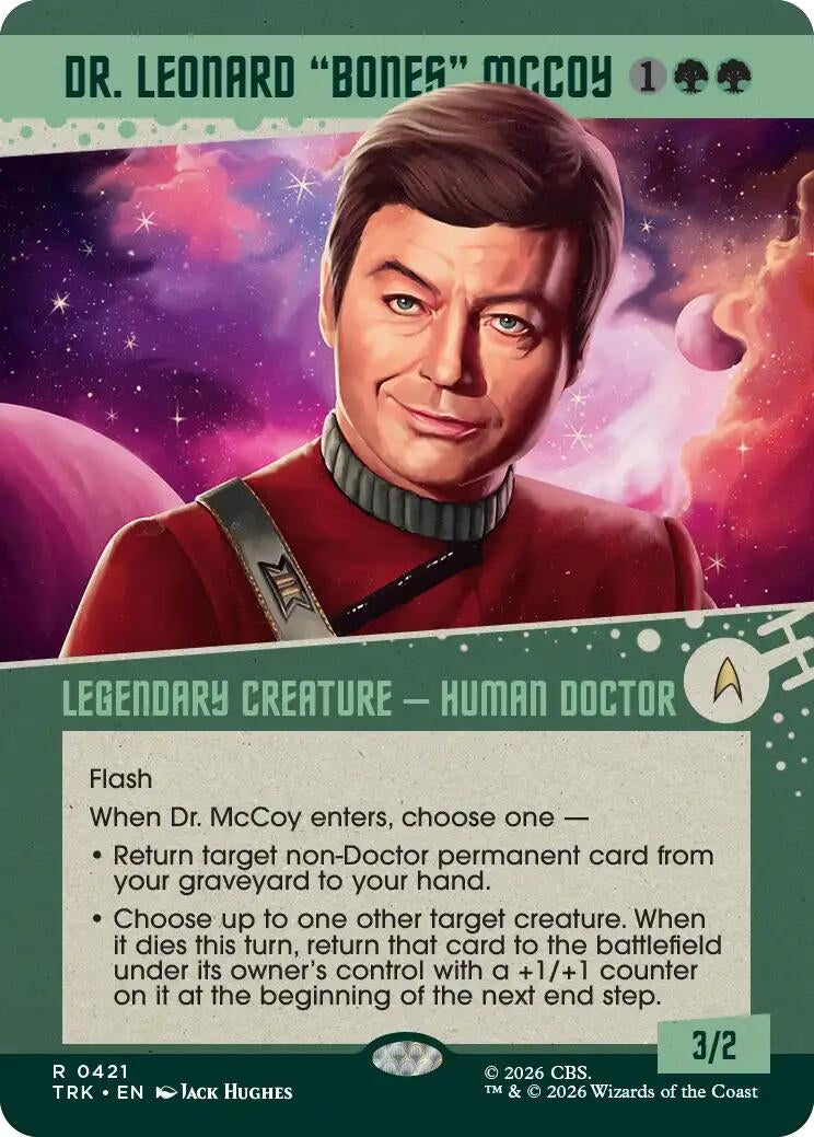 Image for Dr. Leonard "Bones" McCoy (Showcase) (421) (TRK) - Magic: The Gathering