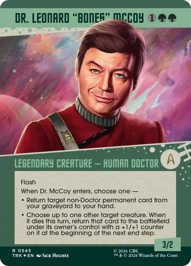 Image for Dr. Leonard "Bones" McCoy (Showcase) (Surge Foil) (545) (TRK) - Magic: The Gathering