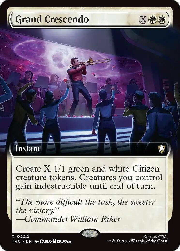 Image for Grand Crescendo (Extended Art) (222) (TRC) - Magic: The Gathering
