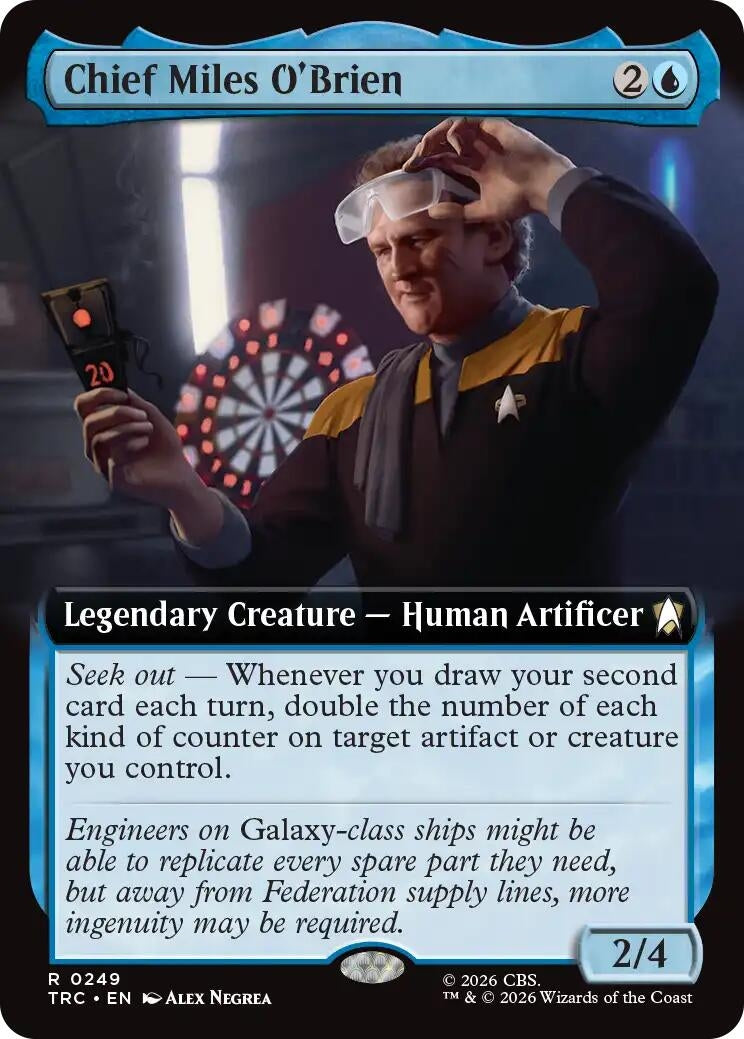 Image for Chief Miles O'Brien (Extended Art) (249) (TRC) - Magic: The Gathering