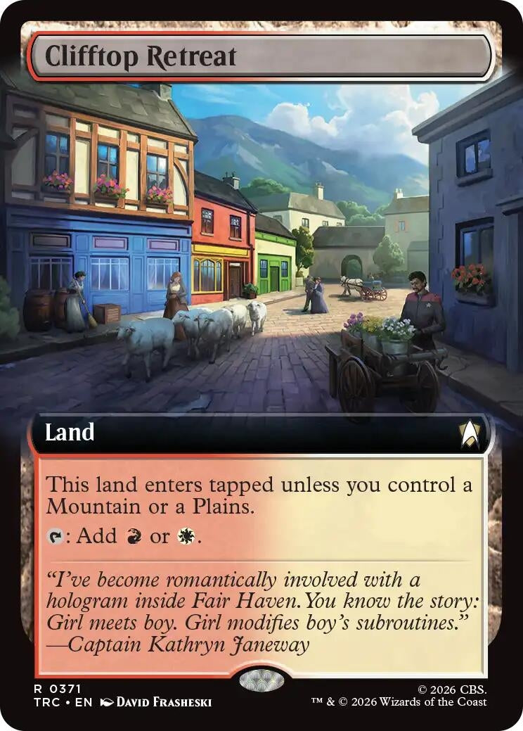 Image for Clifftop Retreat (Extended Art) (371) (TRC) - Magic: The Gathering