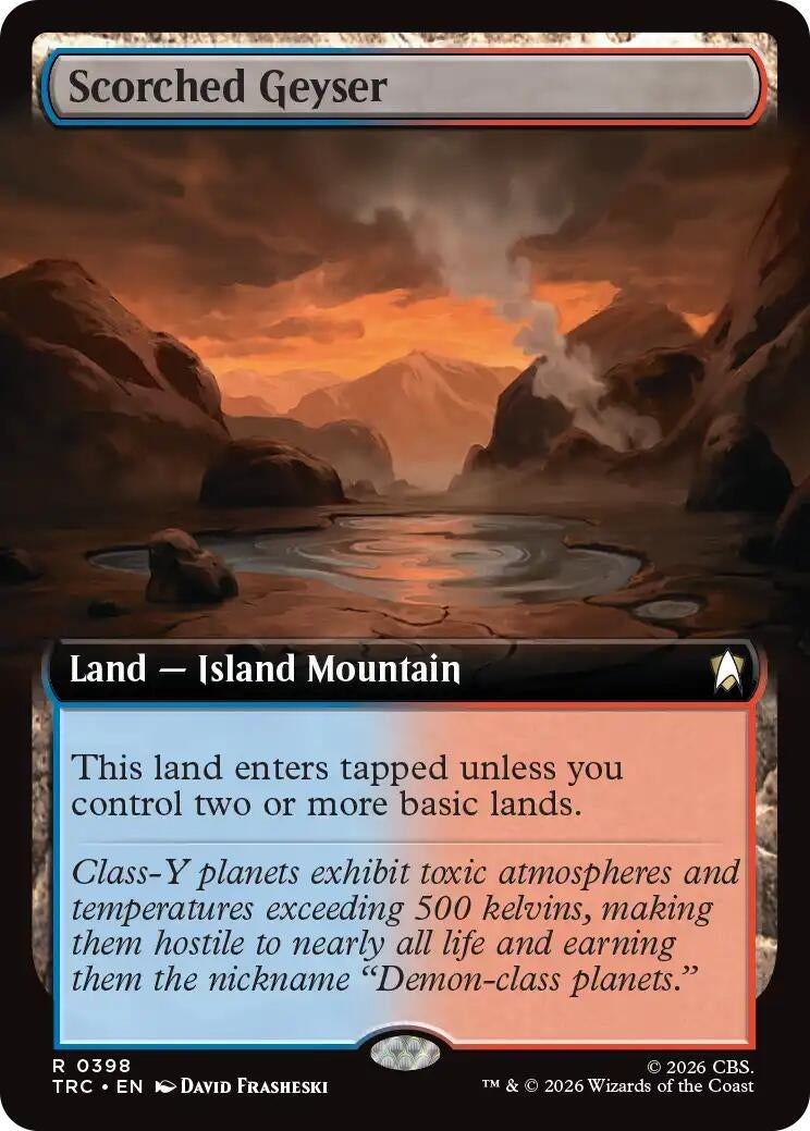 Image for Scorched Geyser (Extended Art) (398) (TRC) - Magic: The Gathering