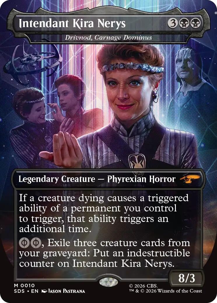 Image for Intendant Kira Nerys - Drivnod, Carnage Dominus (Borderless) (10) (SDS) - Magic: The Gathering