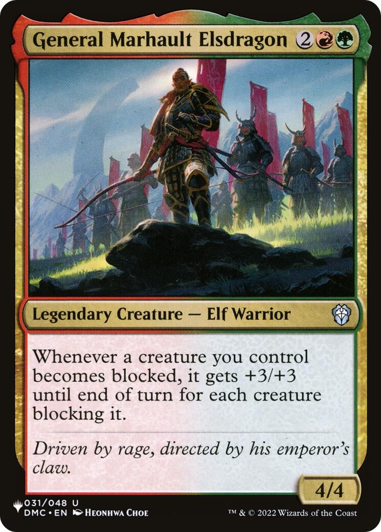 Image for General Marhault Elsdragon (31) (LIST) - Magic: The Gathering