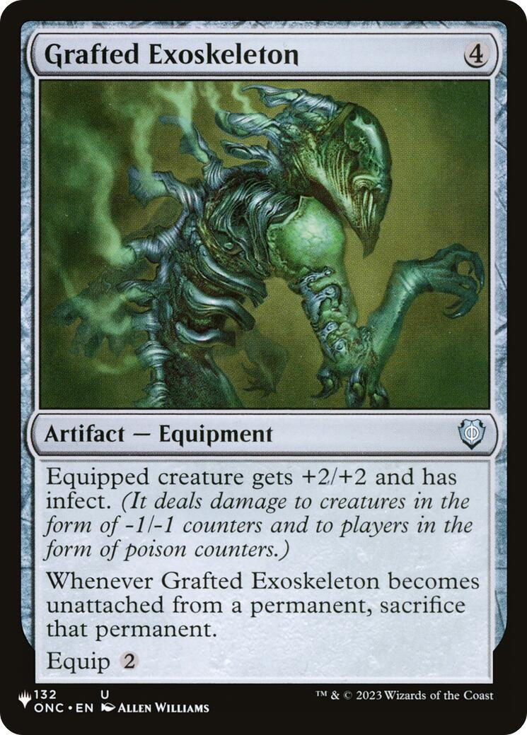 Image for Grafted Exoskeleton (132) (LIST) - Magic: The Gathering