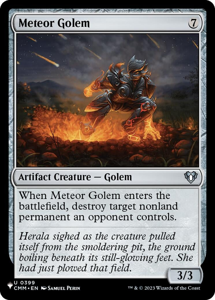 Image for Meteor Golem (CMM) (399) (LIST) - Magic: The Gathering