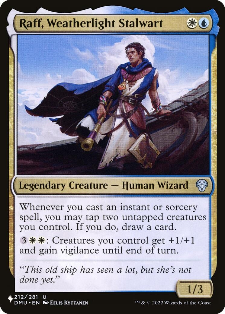 Image for Raff, Weatherlight Stalwart (212) (LIST) - Magic: The Gathering