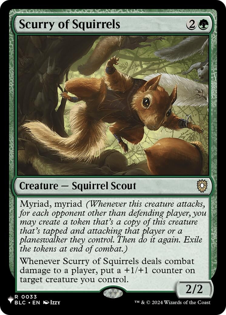 Image for Scurry of Squirrels (33) (LIST) - Magic: The Gathering