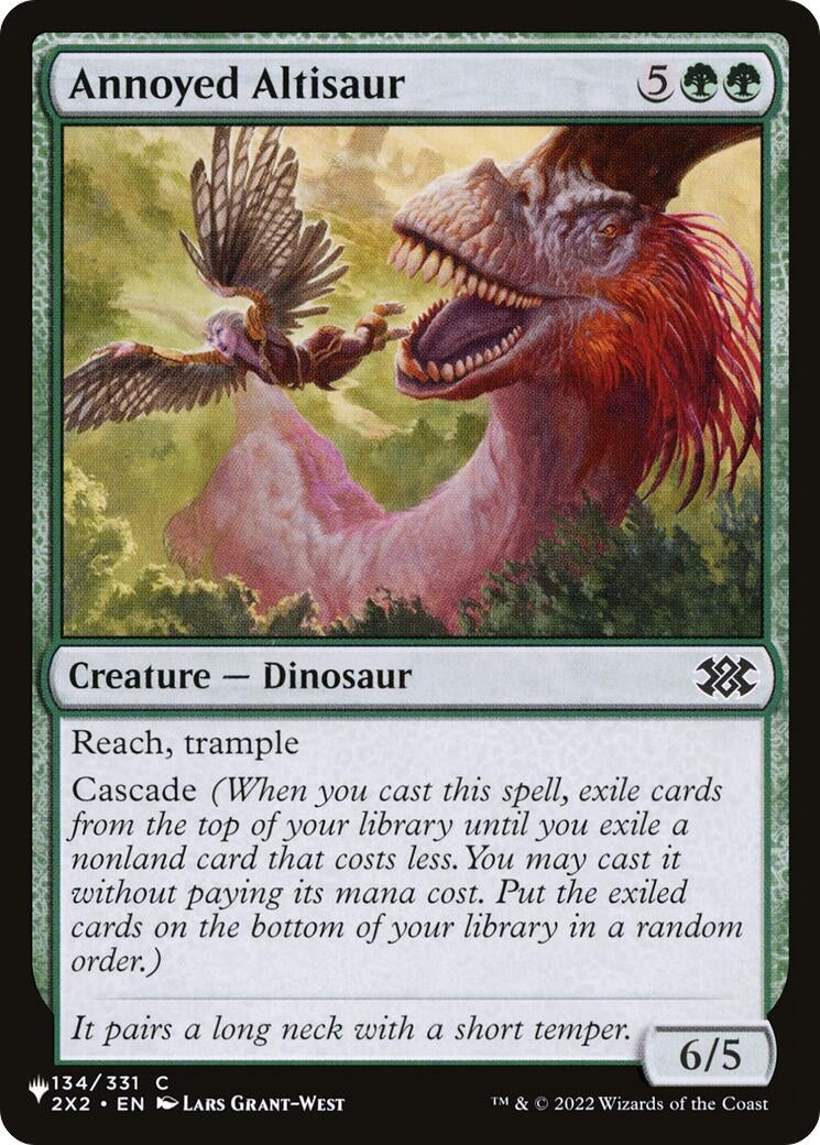Image for Annoyed Altisaur (134) (LIST) - Magic: The Gathering