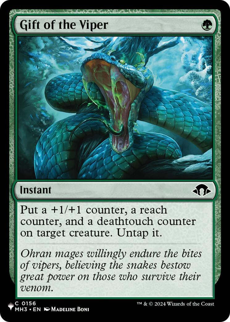 Image for Gift of the Viper (156) (LIST) - Magic: The Gathering