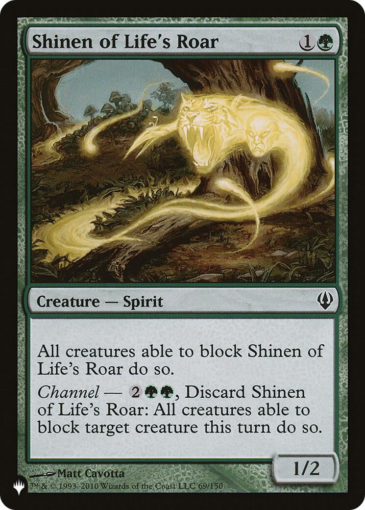 Image for Shinen of Life's Roar (69) (LIST) - Magic: The Gathering