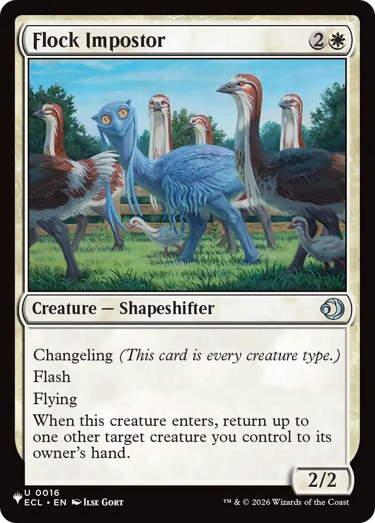 Image for Flock Impostor (16) (LIST) - Magic: The Gathering