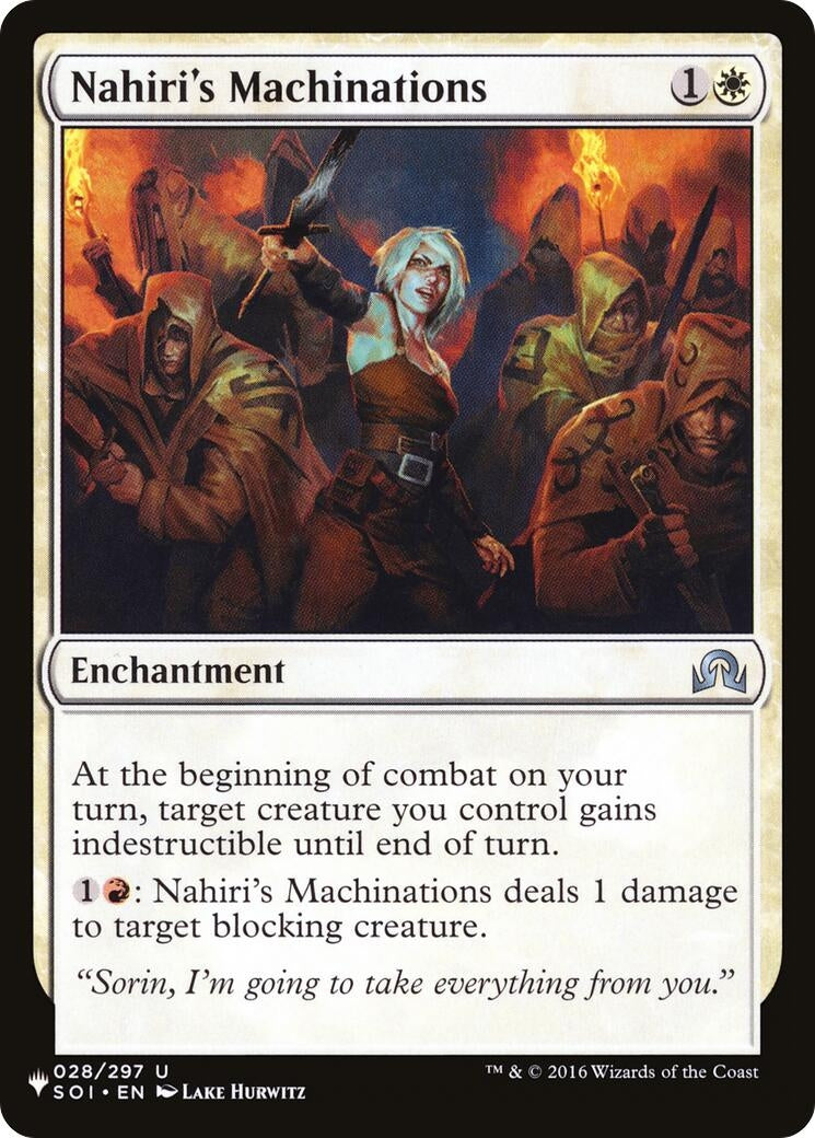 Image for Nahiri's Machinations (28) (LIST) - Magic: The Gathering