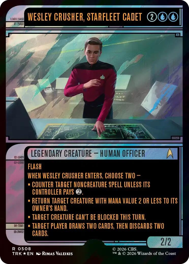Image for Wesley Crusher, Starfleet Cadet (Showcase) (Surge Foil) (508) (TRK) - Magic: The Gathering
