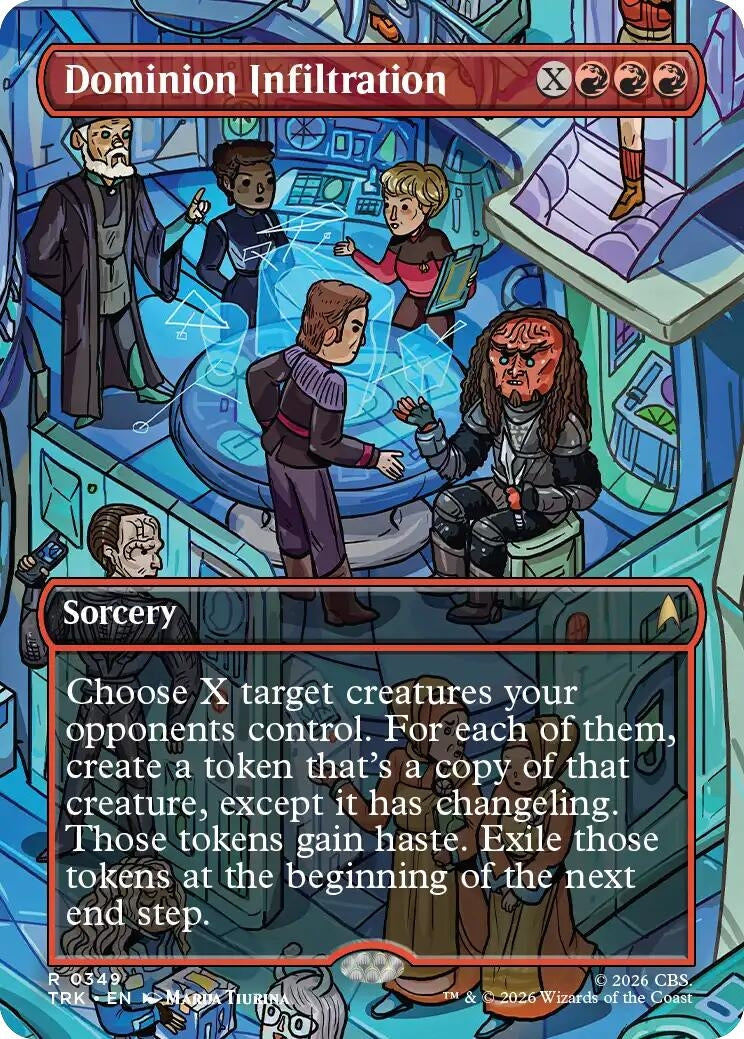 Image for Dominion Infiltration (Borderless) (349) (TRK) - Magic: The Gathering