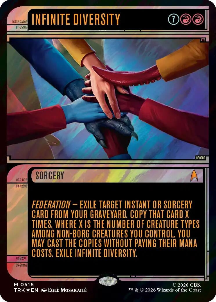 Image for Infinite Diversity (Showcase) (Surge Foil) (516) (TRK) - Magic: The Gathering