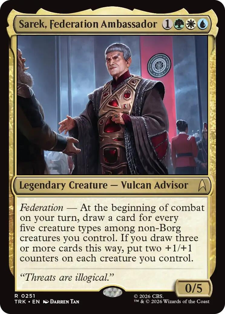 Image for Sarek, Federation Ambassador (251) (TRK) - Magic: The Gathering