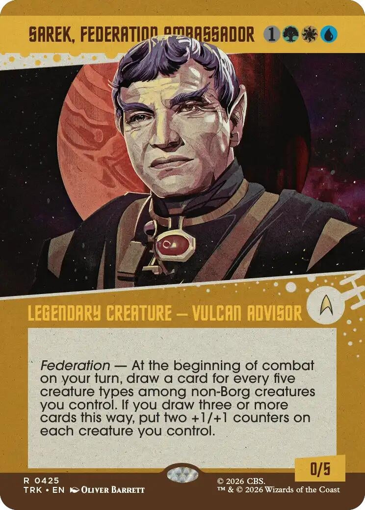 Image for Sarek, Federation Ambassador (Showcase) (425) (TRK) - Magic: The Gathering