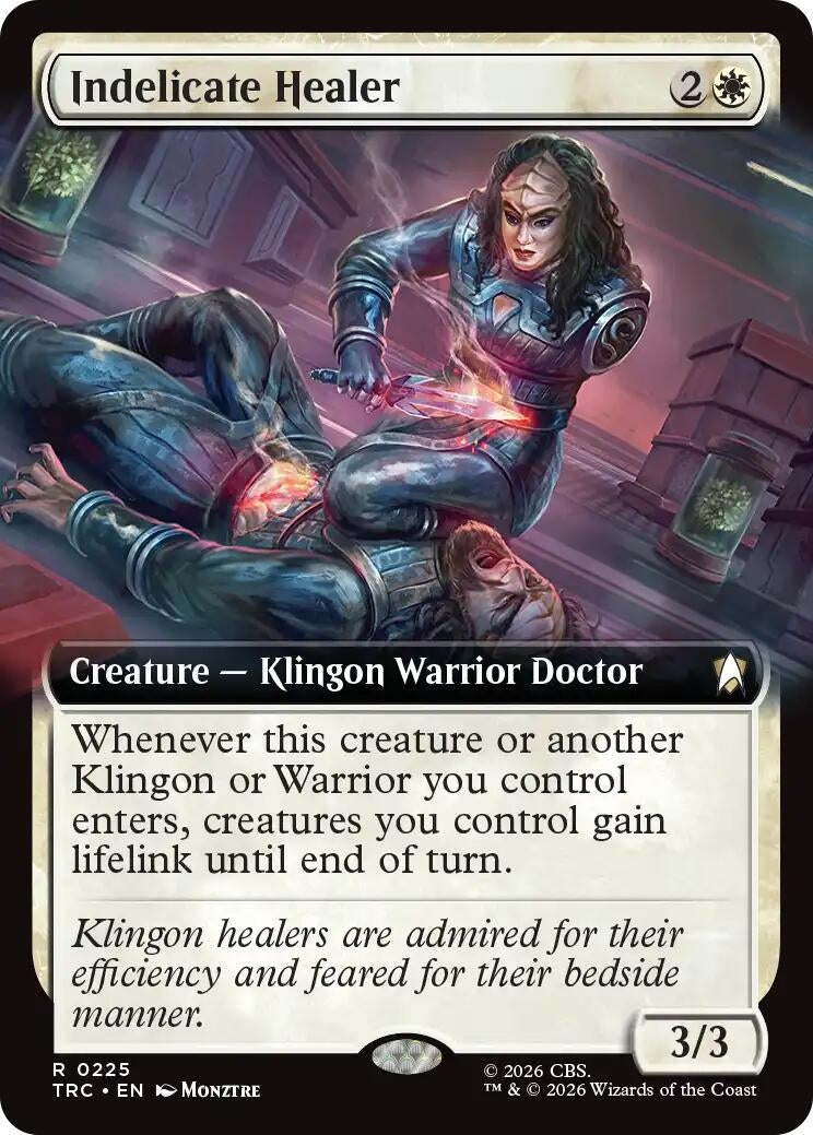 Image for Indelicate Healer (Extended Art) (225) (TRC) - Magic: The Gathering