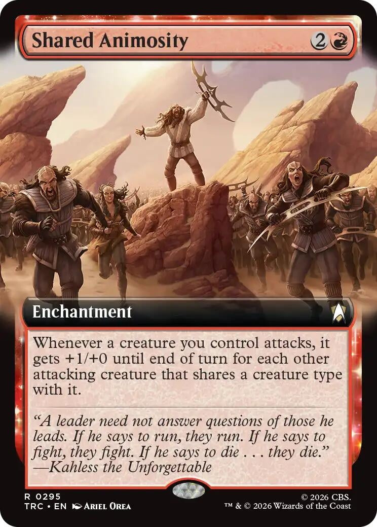 Image for Shared Animosity (Extended Art) (295) (TRC) - Magic: The Gathering