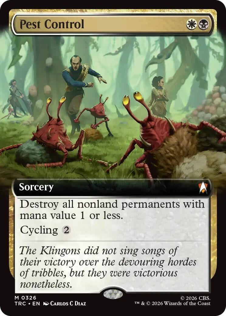 Image for Pest Control (Extended Art) (326) (TRC) - Magic: The Gathering
