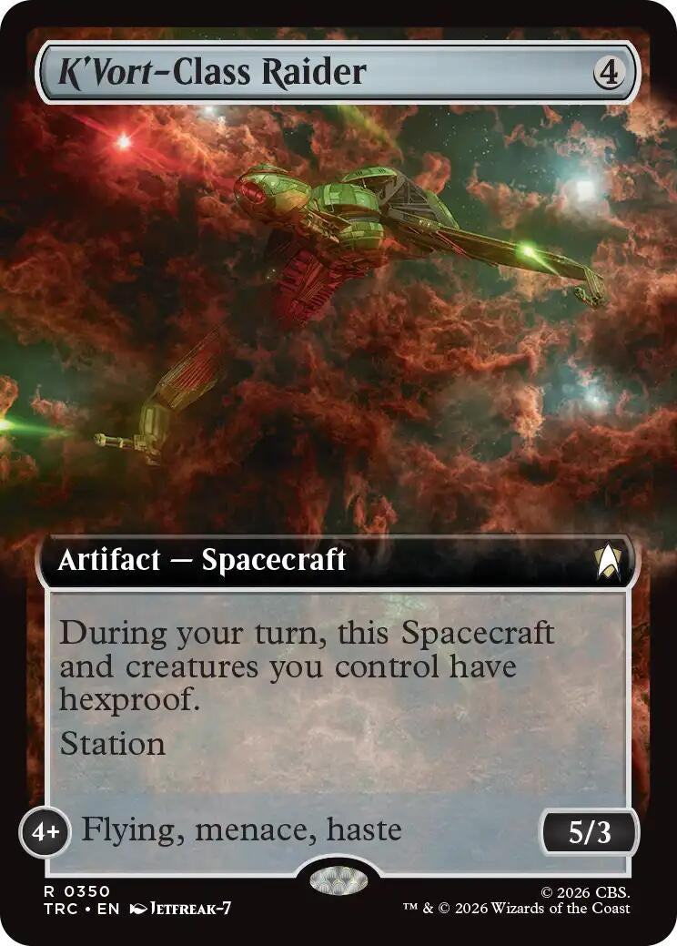 Image for K'Vort-Class Raider (Extended Art) (350) (TRC) - Magic: The Gathering