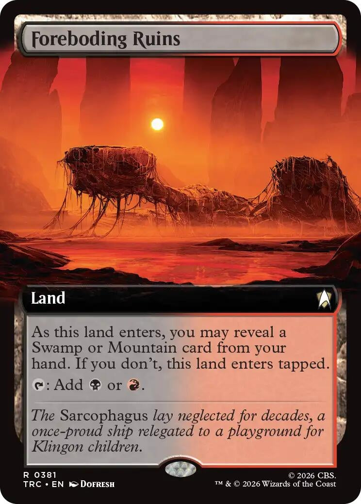 Image for Foreboding Ruins (Extended Art) (381) (TRC) - Magic: The Gathering