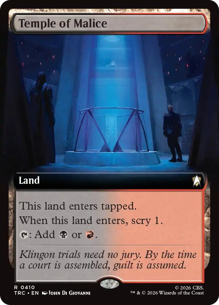 Image for Temple of Malice (Extended Art) (410) (TRC) - Magic: The Gathering