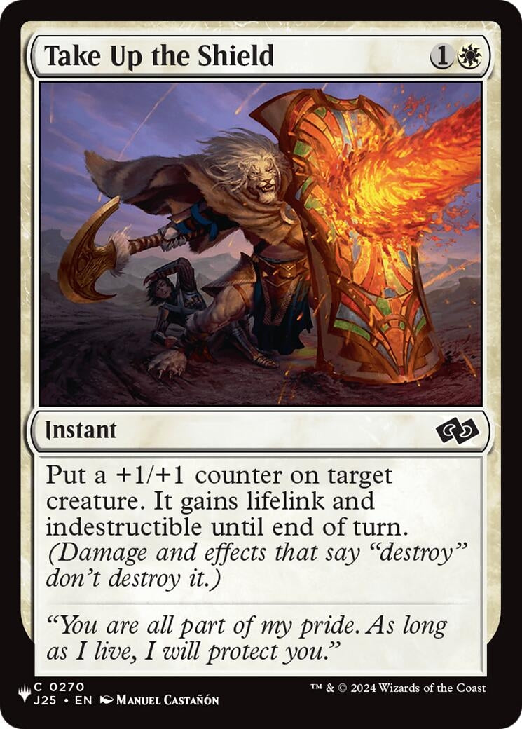 Image for Take Up the Shield (270) (LIST) - Magic: The Gathering