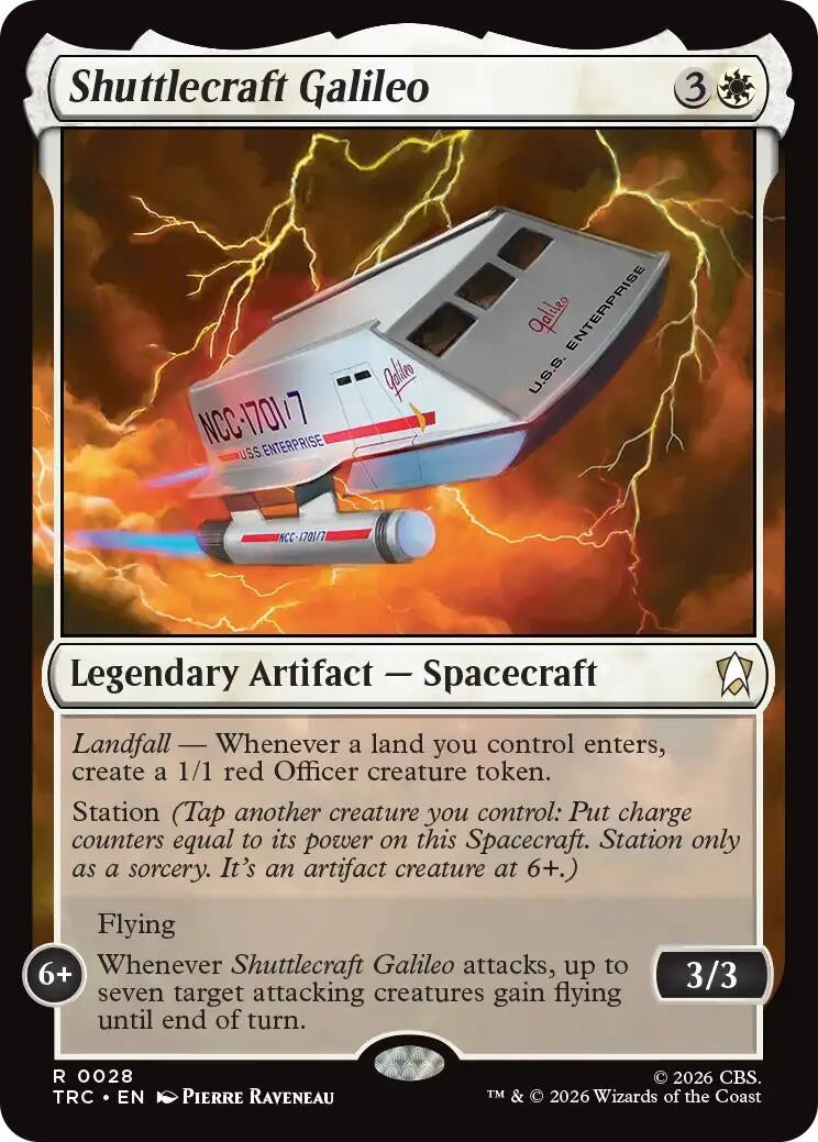 Image for Shuttlecraft Galileo (Surge Foil) (28) (TRC) - Magic: The Gathering
