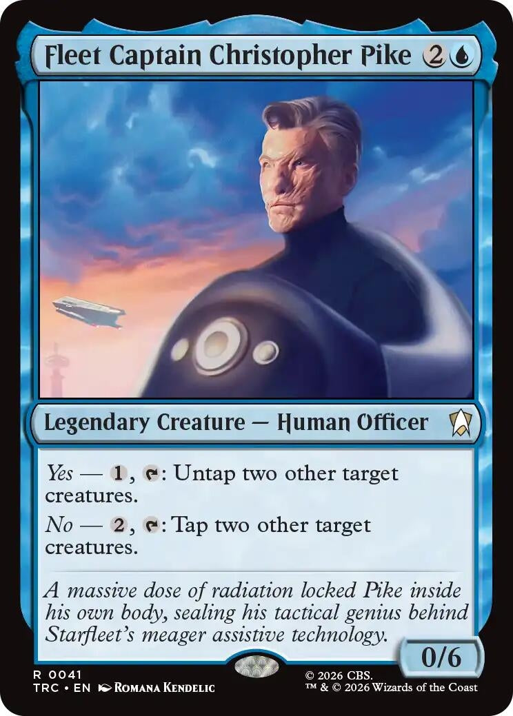 Image for Fleet Captain Christopher Pike (41) (TRC) - Magic: The Gathering