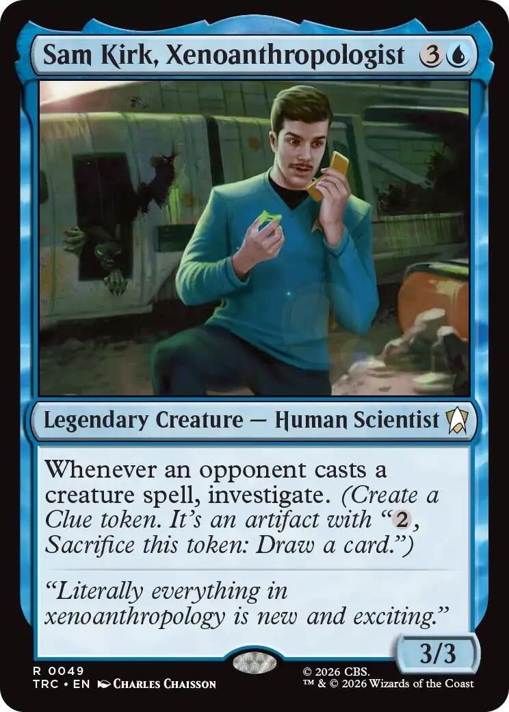 Image for Sam Kirk, Xenoanthropologist (Surge Foil) (49) (TRC) - Magic: The Gathering