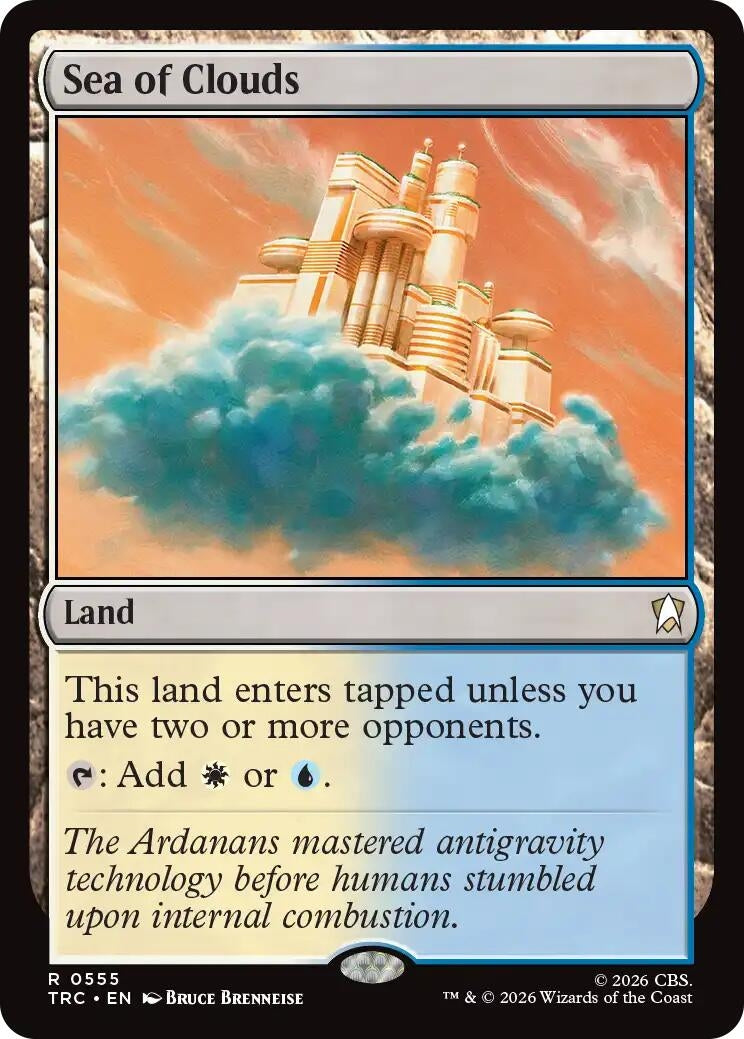 Image for Sea of Clouds (555) (TRC) - Magic: The Gathering