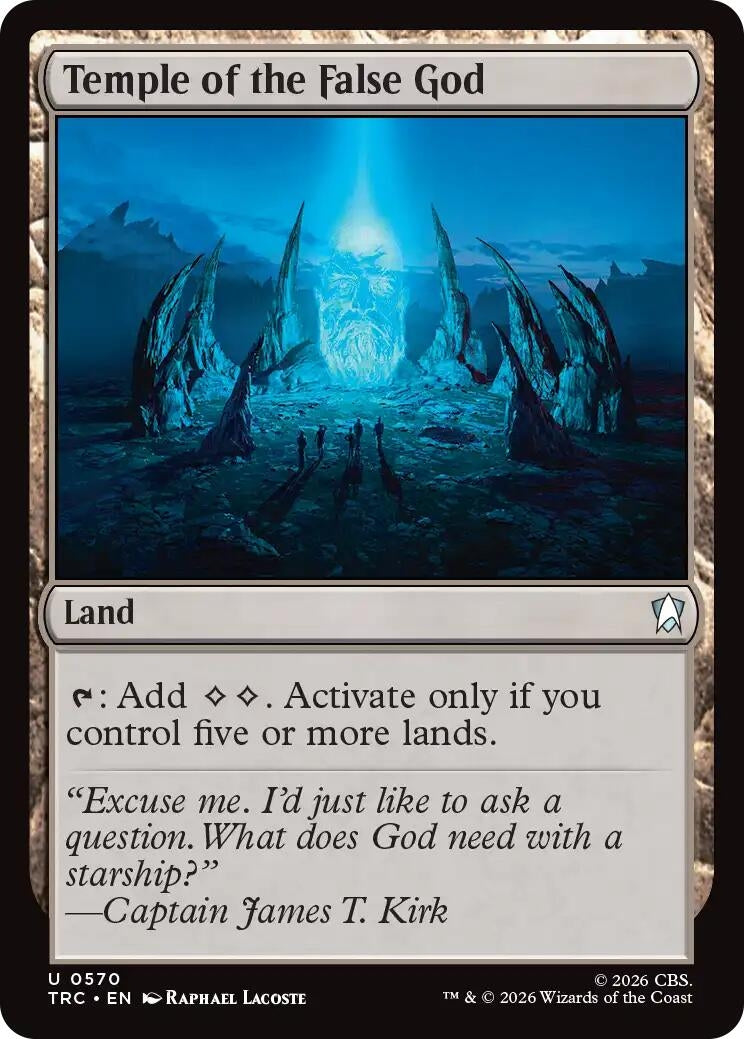 Image for Temple of the False God (570) (TRC) - Magic: The Gathering