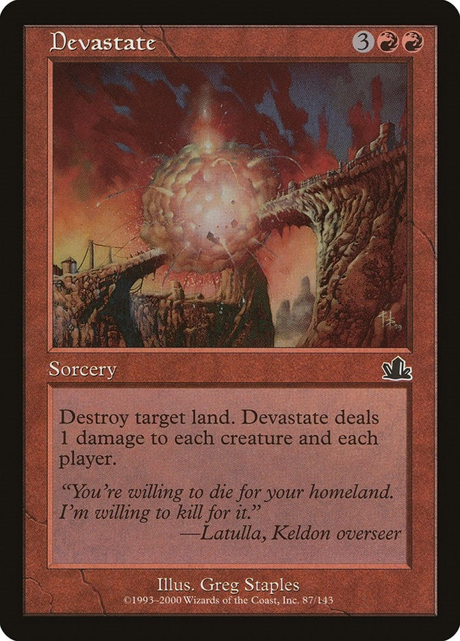 Image for Devastate (87) - Magic: The Gathering