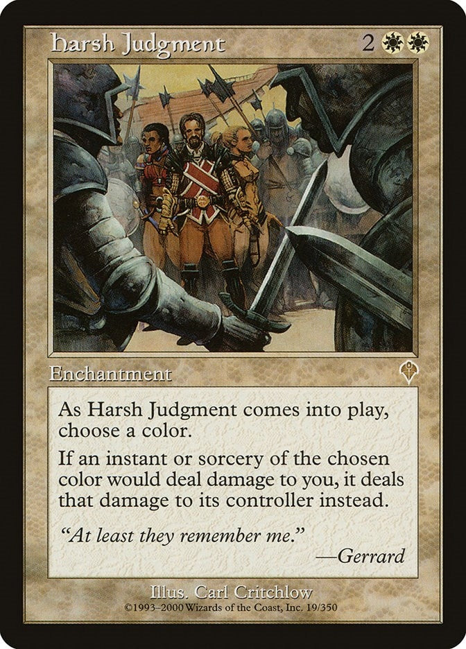 Image for Harsh Judgment (19) - Magic: The Gathering