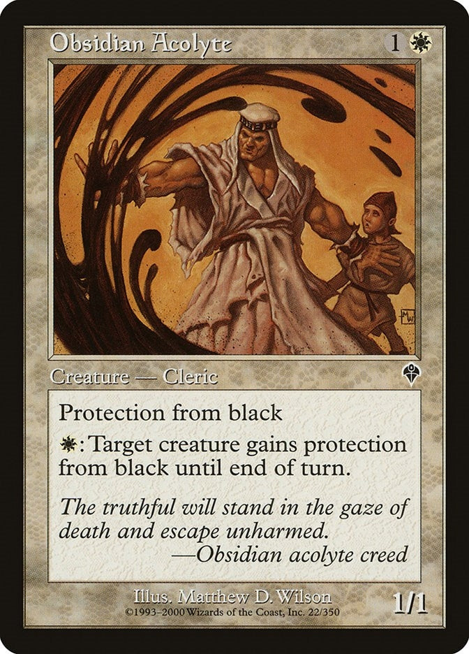 Image for Obsidian Acolyte (22) - Magic: The Gathering
