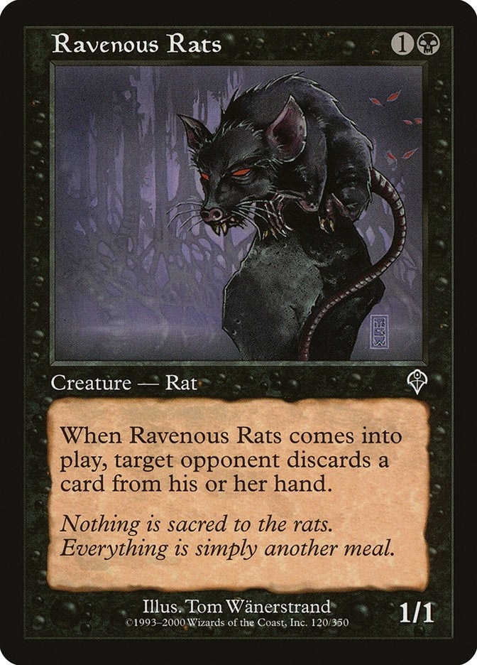 Image for Ravenous Rats (120) - Magic: The Gathering