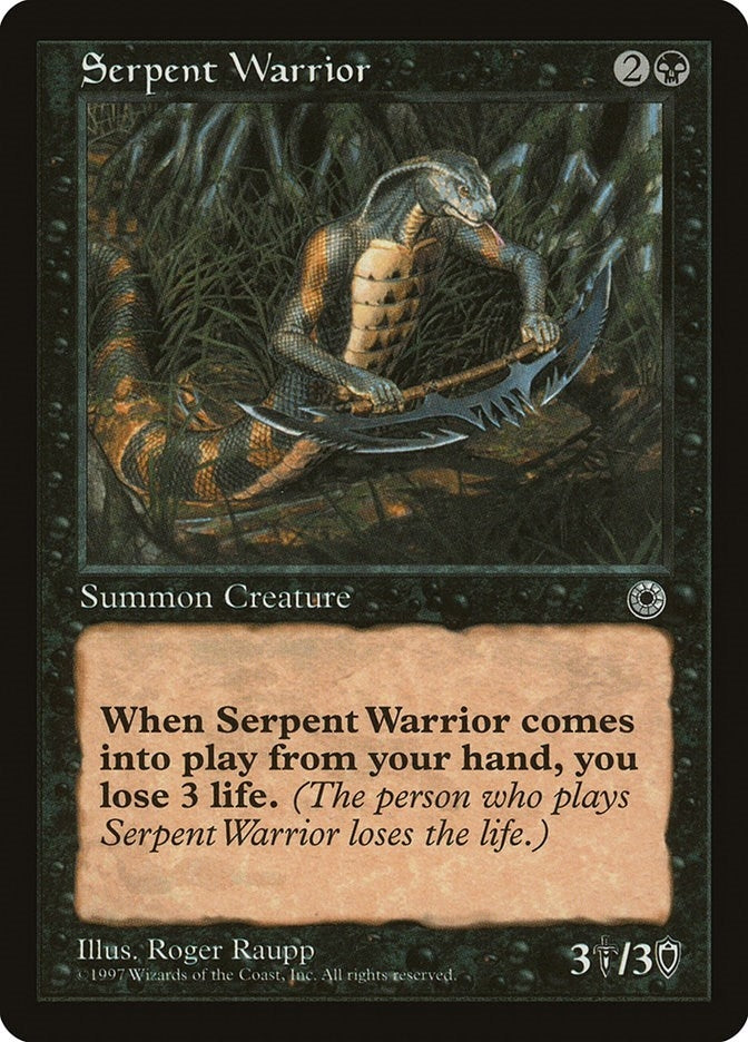 Image for Serpent Warrior - Magic: The Gathering