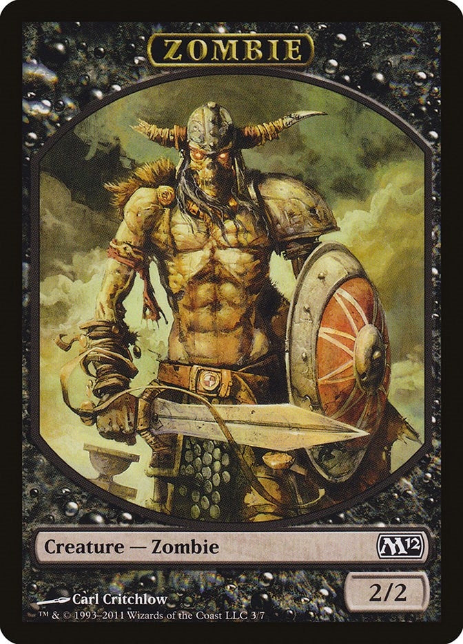 Image for Zombie Token (3) (M12) - Magic: The Gathering