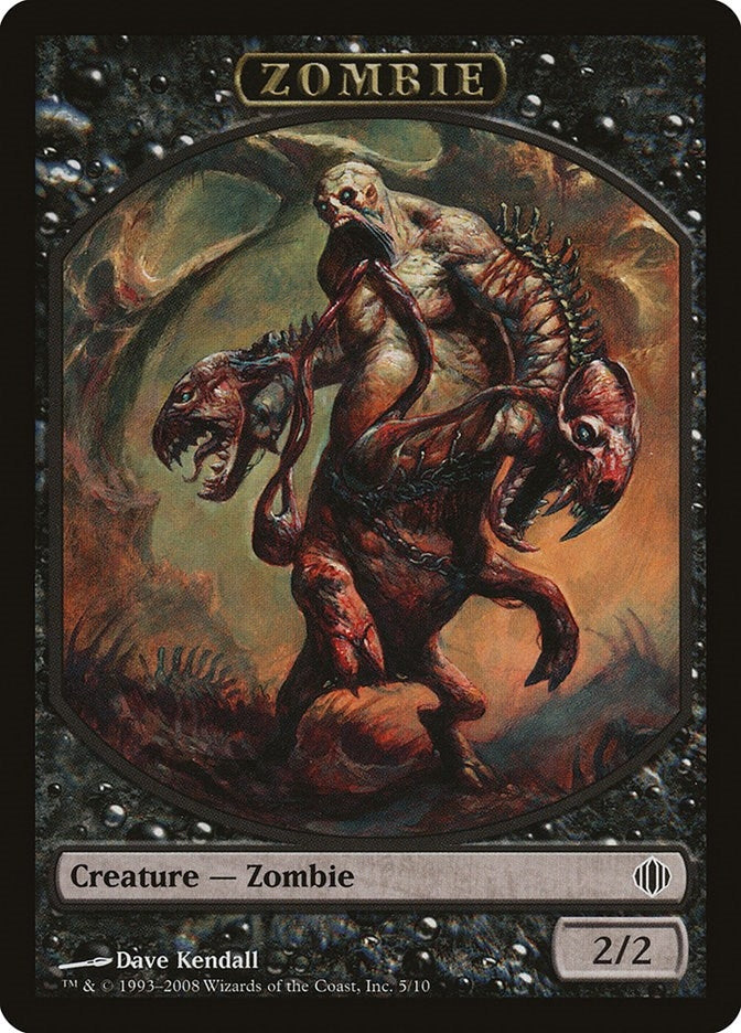 Image for Zombie Token (5) - Magic: The Gathering