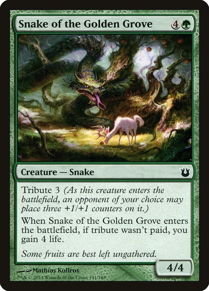 Image for Snake of the Golden Grove (141) - Magic: The Gathering