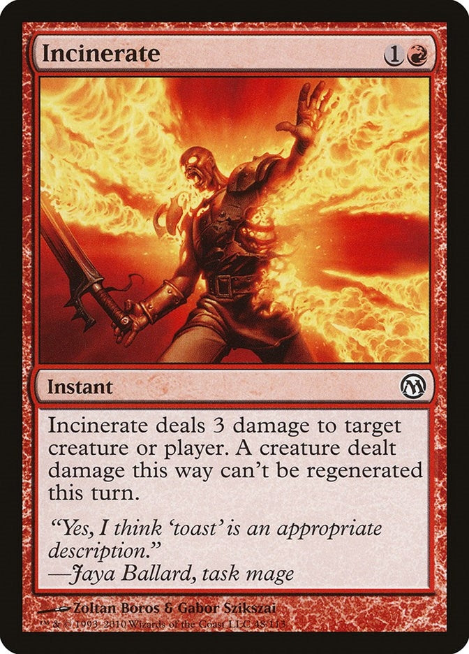 Image for Incinerate (48) - Magic: The Gathering