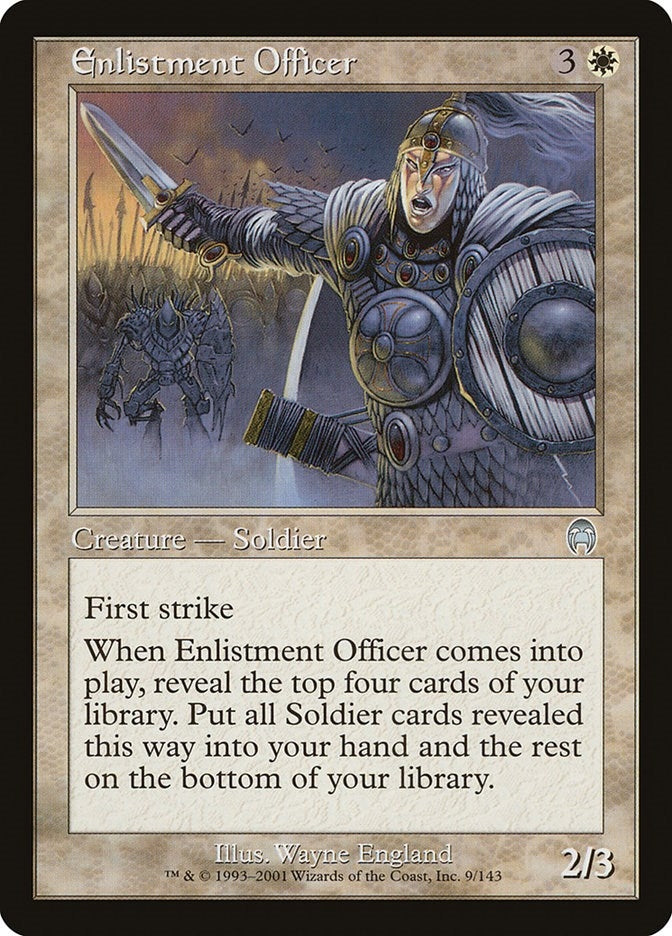 Image for Enlistment Officer (9) - Magic: The Gathering