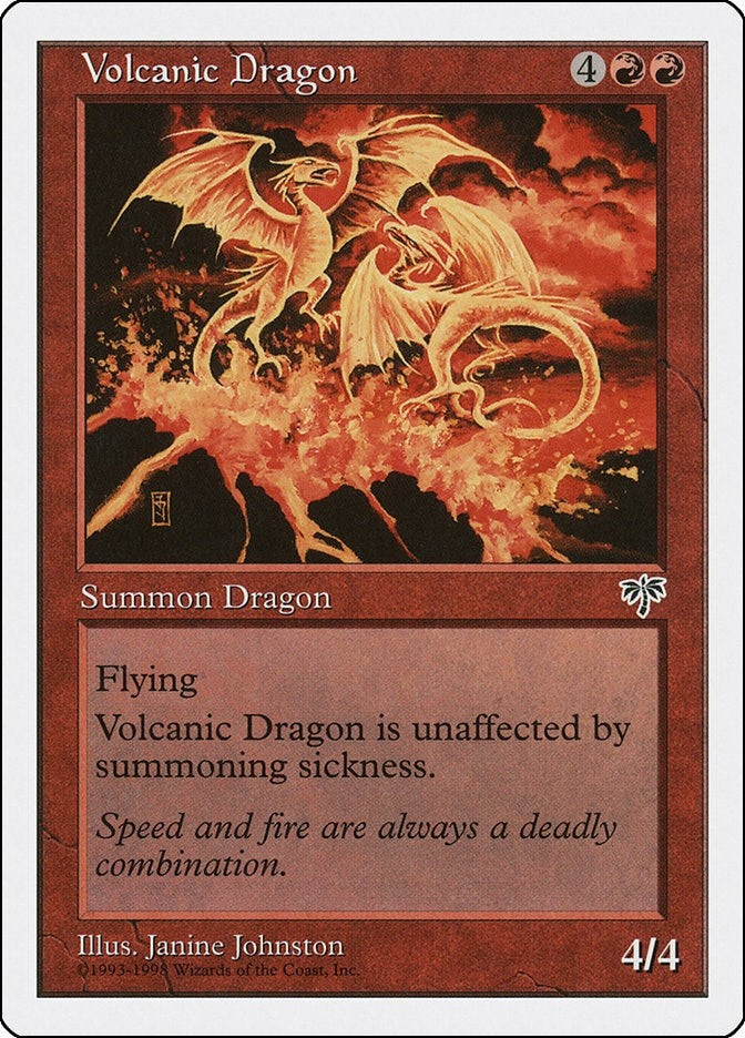 Image for Volcanic Dragon (4) - Magic: The Gathering
